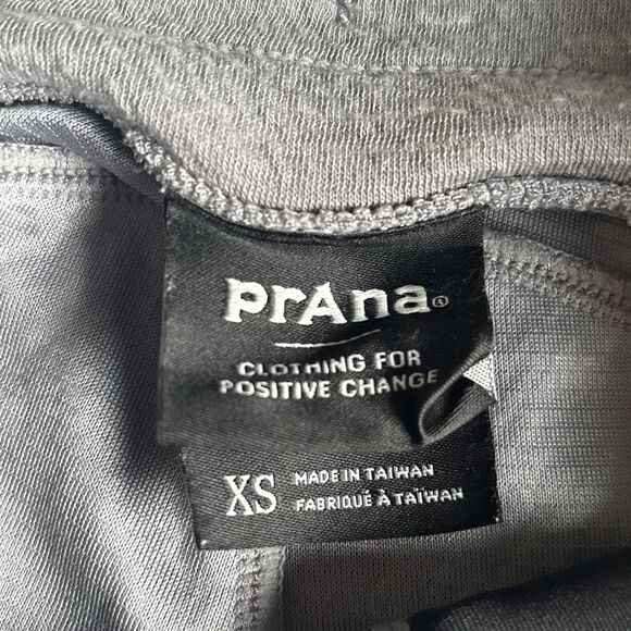 Prana Textured Gray Pull On Drawstring Joggers Size XS - Picture 4 of 8
